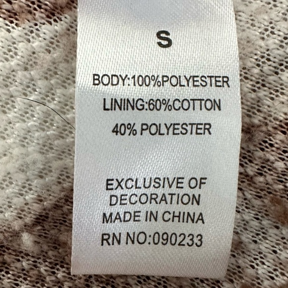 PacSun Royal Sherpa Hoodie | Brown and White | Teddy Fuzzy Jacket Coat, Small - Picture 15 of 16